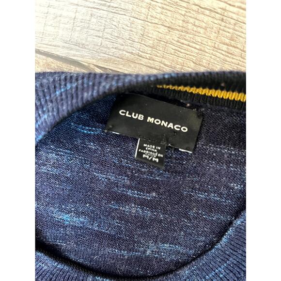 Club Monaco 100% Wool Sweater Size M Blue - Picture 3 of 3